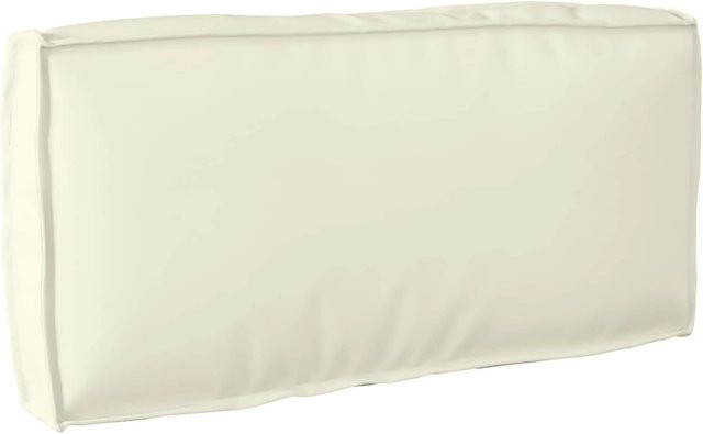 vidaXL Kissen aus Oxford-Stoff in Creme, B/T/H: 80 x 40 x 12 cm - Bild 1