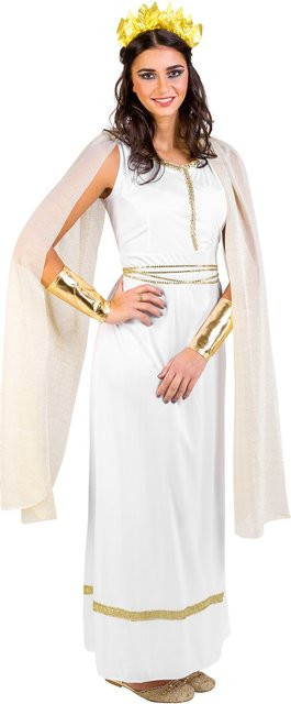 tectake Frauenkostüm griechische Göttin Olympia, Fantasy, Weiß, Gold - Bild 1