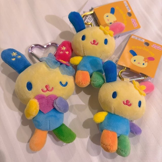 Sanrio Usahana Wink Plüschpuppe Schlüsselanhänger, Kaninchen, Plüschtier - Bild 1