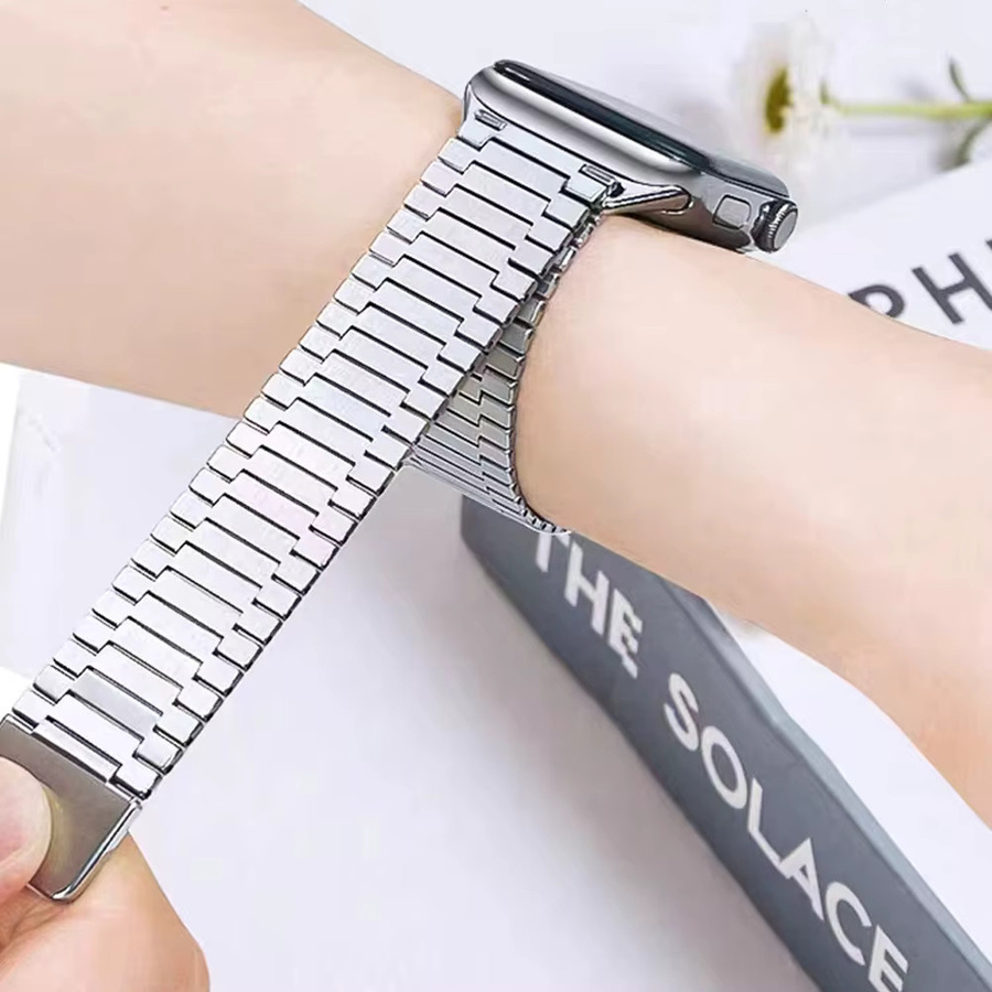 Armband für Apple Watch, Edelstahl, Silber, Unisex - Bild 3