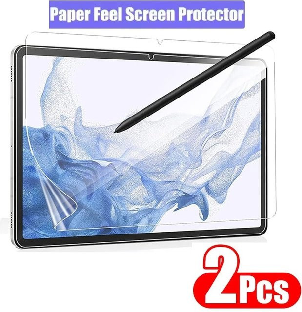 2 Stück Paper Feel Displayschutzfolie für Samsung Galaxy Tab S10 Lite, S11 Ultra und Tab S10 FE+ in Transparent - Bild 1