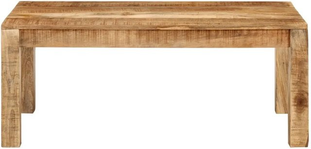 vidaXL Couchtisch aus massivem Mangoholz in Braun im Vintage-Stil, B/T/H: 100 x 55 x 40 cm - Bild 1