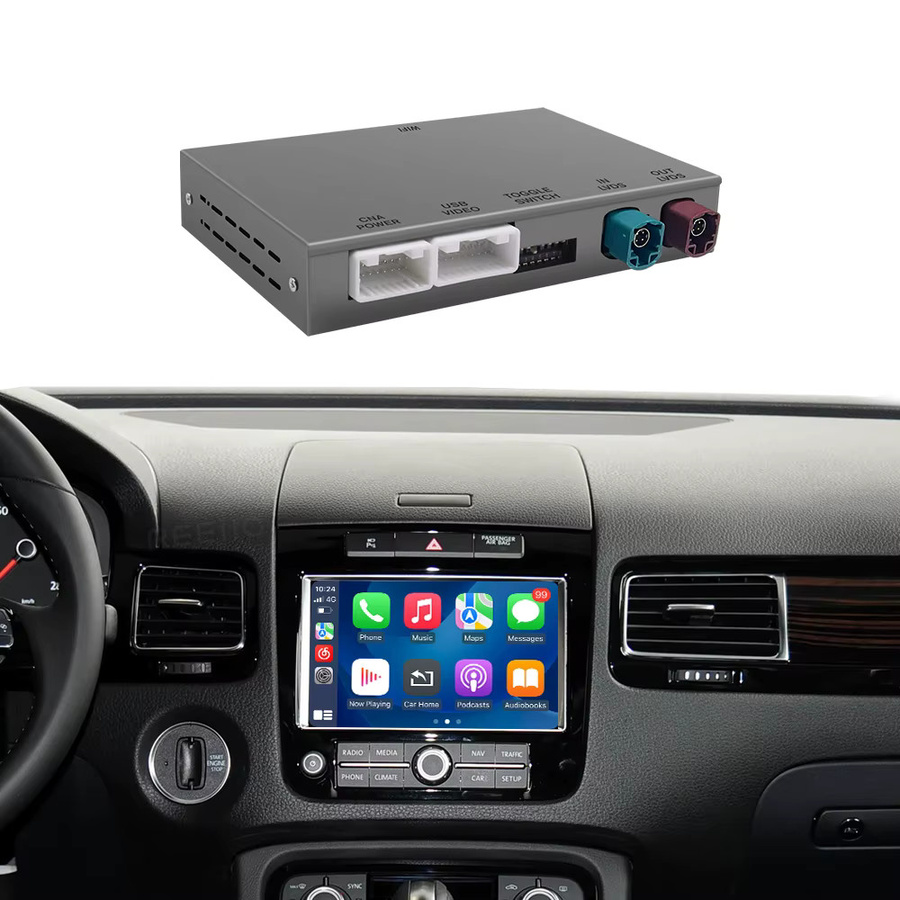 REEIIO Kabelloses CarPlay und Android Auto Interface für VW Touareg mit 8-Zoll-Bildschirm für RNS850 (2011-2018) inklusive AirPlay und Bluetooth Multimedia-Funktion - Bild 7