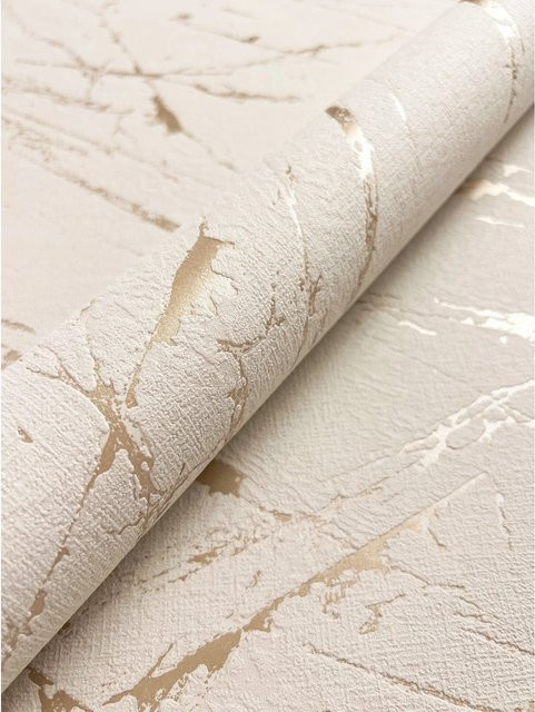 Newroom Vliestapete Marmora 04 in Beige mit modernem Marmor-Design und abstraktem Muster (FSC-zertifiziert) - Bild 1