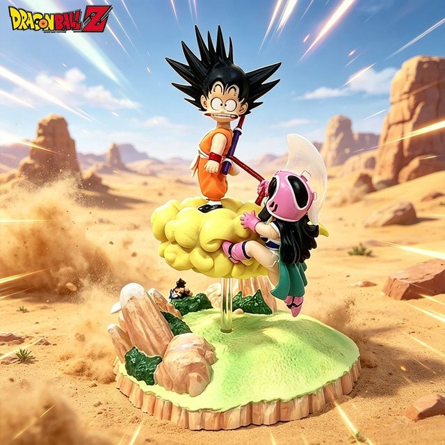 Bandai Dragon Ball Chichi und Son Goku Actionfiguren, PVC-Statue - Bild 1