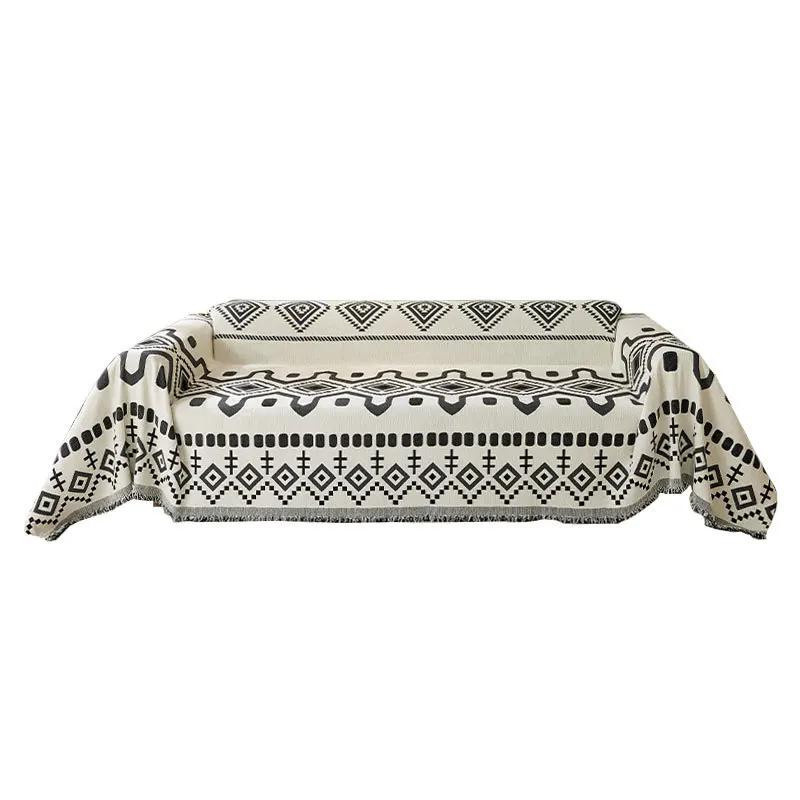 Bohemian Chenille Sofabezug Your Warm Home als universelle Couchdecke, B/B: 180 x 130 cm - Bild 4