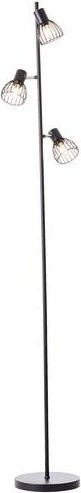Brilliant Blacky 3-flammige Standleuchte in Mattschwarz aus Metall mit Fußschalter, B/H/T: 28 x 162 x 26 cm, E14 - Bild 2