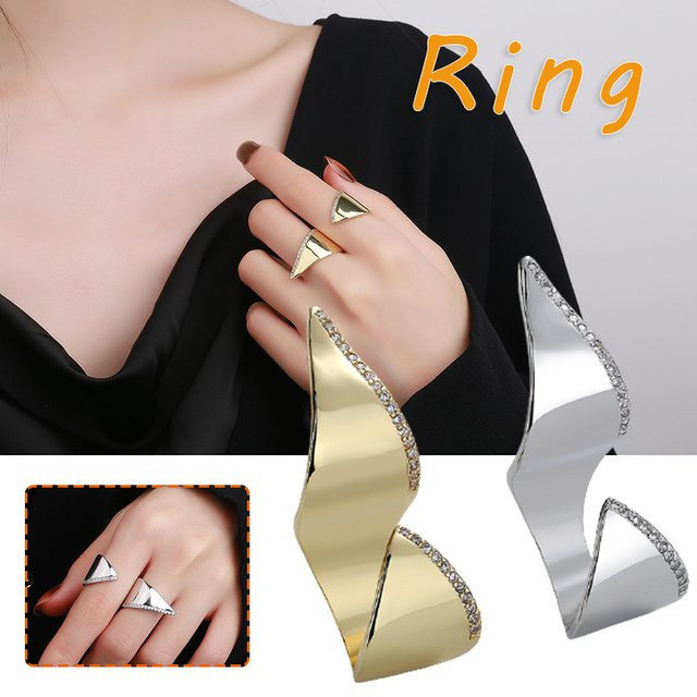 Offener Ring mit Zirkon, Damen - Bild 1