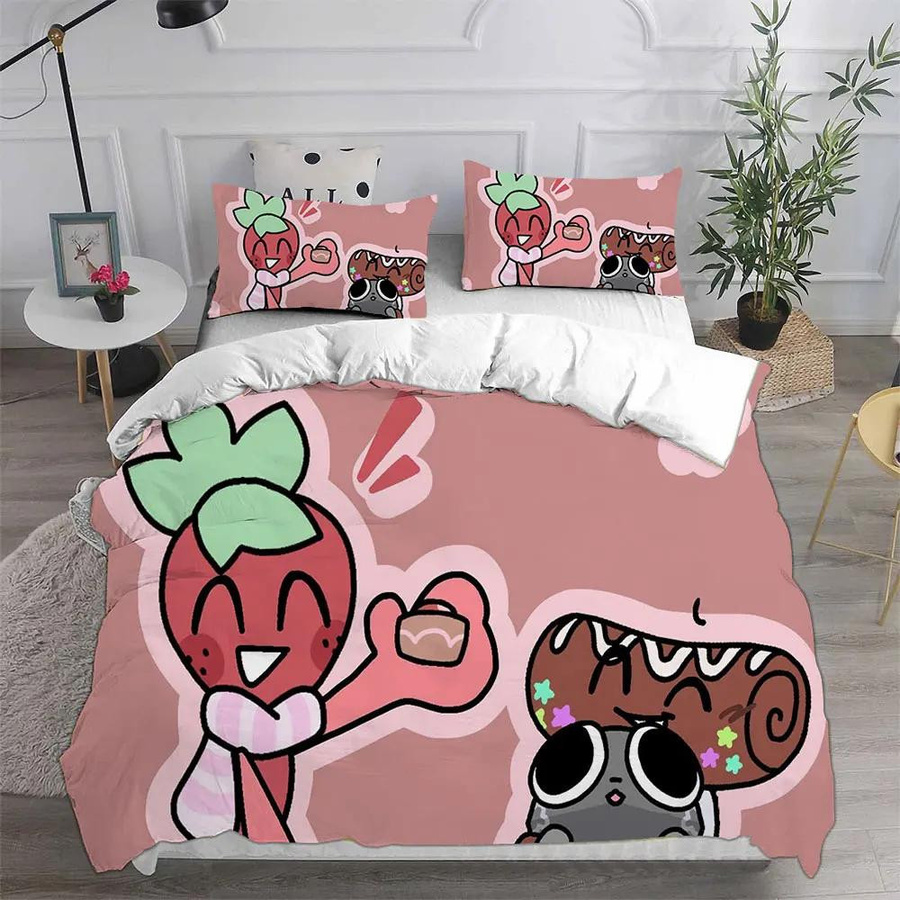 Dandy'S World Bettwäsche-Set bestehend aus Bettbezug und Kissenbezug, 3-teiliges Set für Kinder und Erwachsene, B/B: 220 x 240 cm - Bild 2
