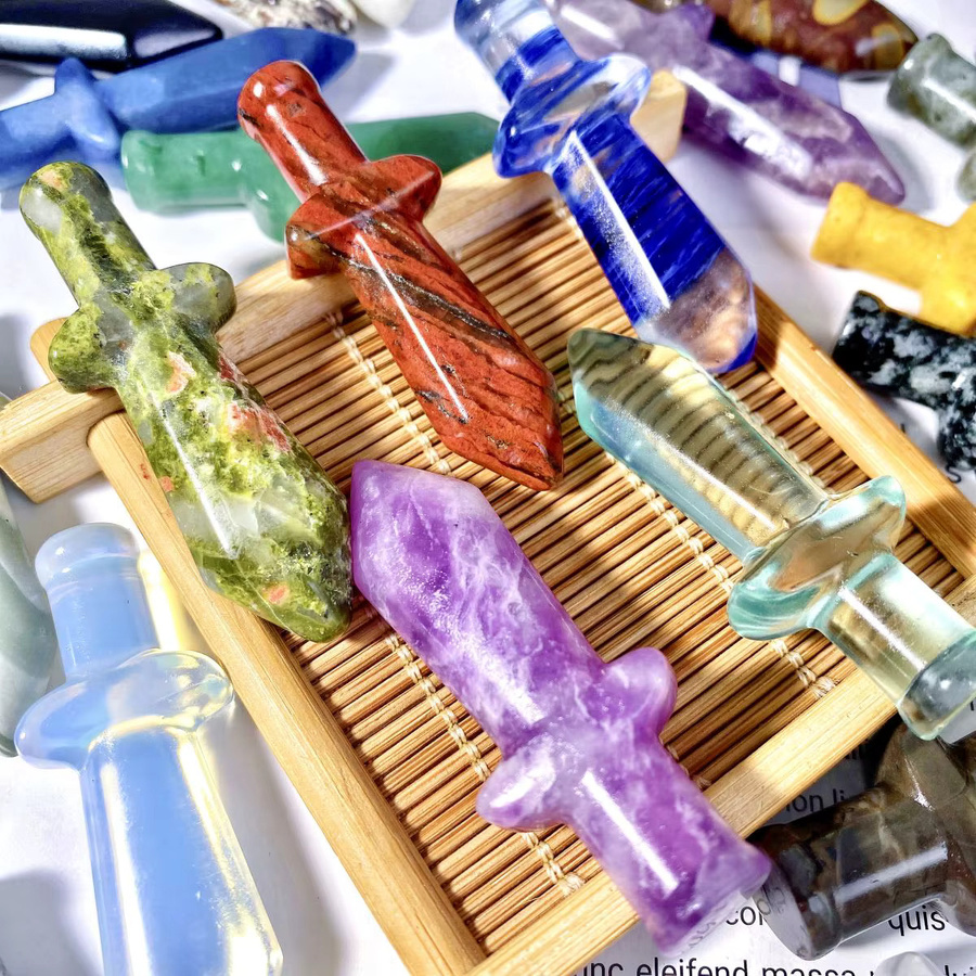 Naturkristall-Schnitzerei, Edelsteinschmuck - Bild 3