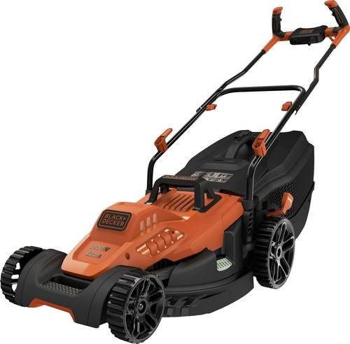 Black + Decker Elektro-Rasenmäher in Schwarz und Orange mit 42 cm Schnittbreite - Bild 1