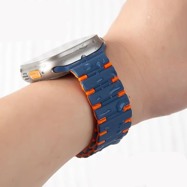 CAOWTAN Uhrenarmband Silikon, Bicolor, Unisex - Bild 1