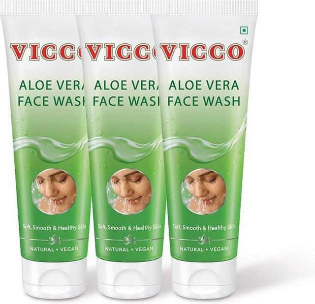Vicco Aloe Vera Gesichtsreiniger, 3 x 70 g, für alle Hauttypen - Bild 1
