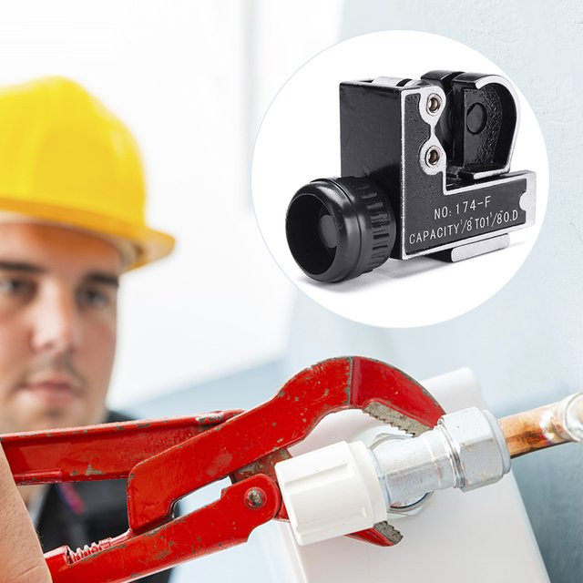 Alloet Mini Rohr Cutter aus Messing zum Schneiden von Kupferrohren, Sanitärleitungen, Bremsleitungen und Kunststoff-PVC-Rohren - Bild 1