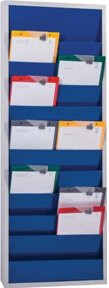 Eichner Planungstafel A4 aus Metall in Blau, Breite: 55,4 cm, Höhe: 128,0 cm - Bild 1