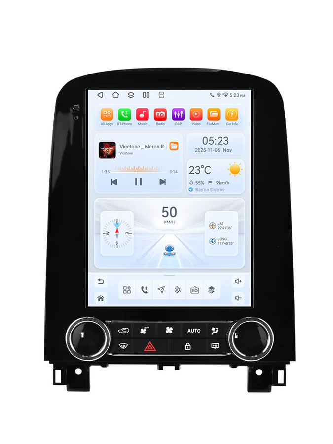 OSSURET Android 14 Autoradio für Renault Scenic 2013-2024 mit 9,7 Zoll Display, Wireless CarPlay, Snapdragon 8-Kern-Prozessor, GPS und Bluetooth in Schwarz - Bild 6