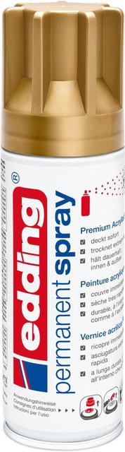 Edding 5200 Permanentspray Reichgold seidenmatt, 200 ml - Bild 1