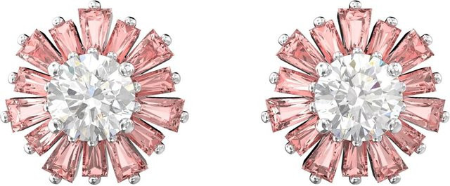 Swarovski Ohrringe, Rosa, Edelstahl, Kristall, Damen - Bild 1