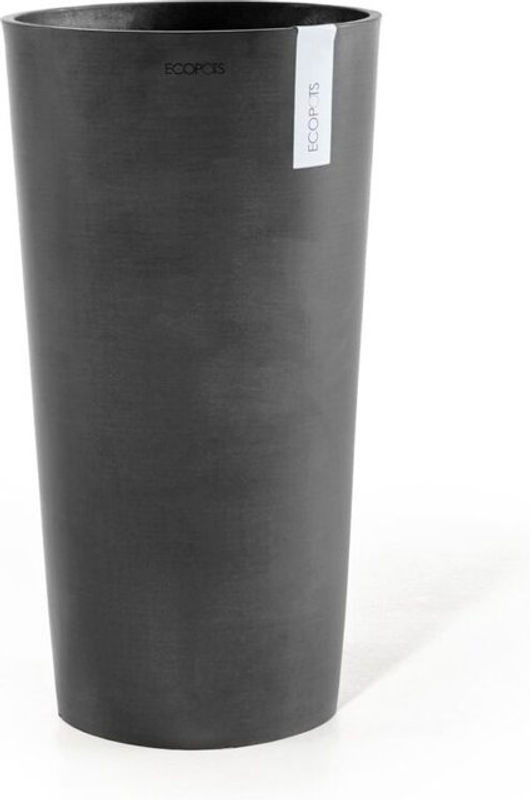 Ecopots Amsterdam Mid High 66 Blumentopf in Anthrazit für Innen- und Außenbereich, B: 34 cm, H: 66 cm - Bild 1