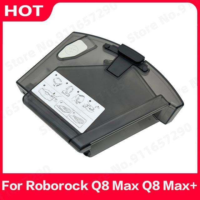 Roborock Q8 Max Q8 Max+ Ultron Lite Zubehör Set mit Staubbehälter, HEPA-Filter und Wassertank in Schwarz und Transparent - Bild 1