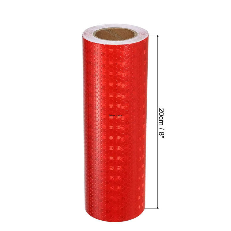 Satop Cinta Reflektierendes Warnband mit glänzenden Sternen in Rot, wasserdicht und selbstklebend, Länge: 5 m - Bild 2