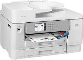 Brother MFC-J6955DW Tintenstrahl Multifunktionsdrucker in Weiß mit Drucken, Scannen, Kopieren und Faxen, 4 in 1, bis A3, mit USB, LAN, WLAN und NFC sowie Auto-Duplex und Mobildruck - Bild 1