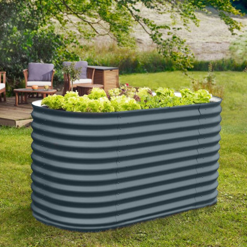 Vitavia Hochbeet Vita 858 basic in Granit Grau Anthrazit B/T/H: 162 x 82 x 86 cm - Bild 1