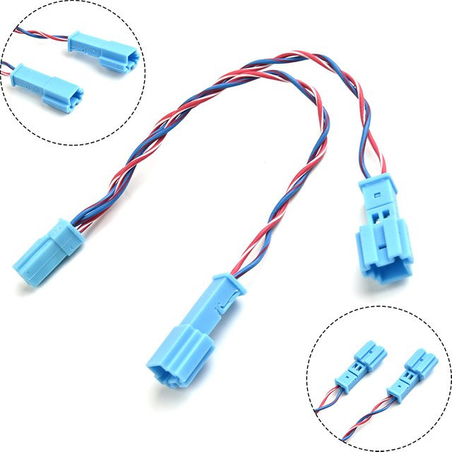 SUITU Lautsprecher Adapter Stecker Kabel Y-Splitter für BMW F10 F11 F20 F30 F32 in Blau - Bild 1