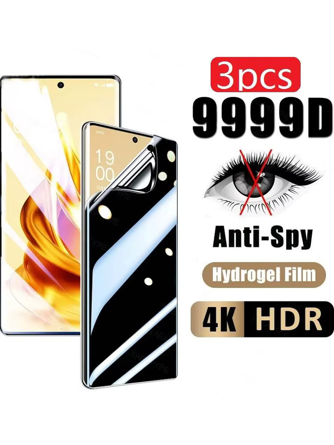 3er-Set Hydrogel Anti-Spy Displayschutzfolie für OPPO K7 K9 K10 Pro 5G K1 K3 K5 K7X K9S K9X K10X K11 k11X R15x R15 R17 Neo zur Wahrung der Privatsphäre - Bild 7