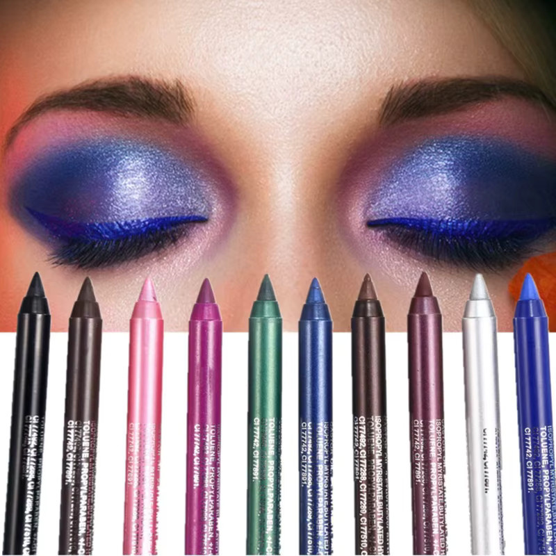 FEIMUKO Lidschattenstift, 14 Farben, Glitzer Eyeliner Gel, Unisex - Bild 2