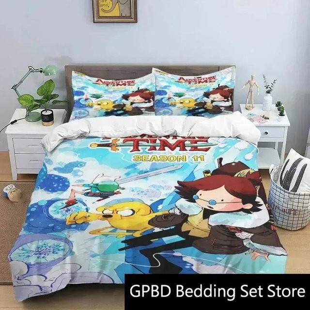 Adventure Time Bettwäsche Set Lodestar mit Bettbezug und Kissenbezug, Mehrfarbig, B/H: 173 x 218 cm - Bild 1
