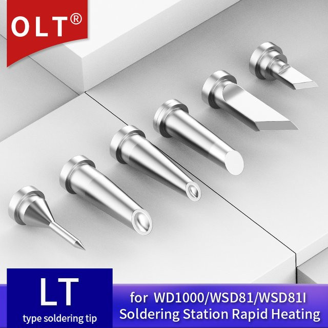Weller Lötspitzen für LT-Serie LT4 LTAA LTGW LTKN LT1SC passend für WSD81 WD1000 WSP80 WP80 Handlötstationen in Silber - Bild 1