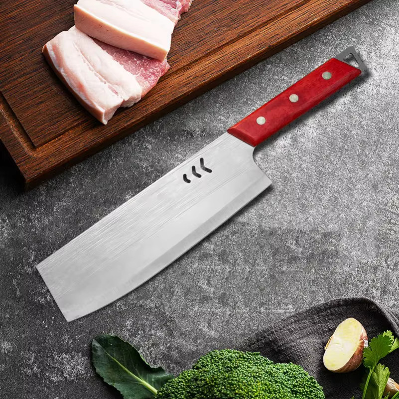 InLeung Kochmesser aus Edelstahl mit Holzgriff in Silber - Bild 6