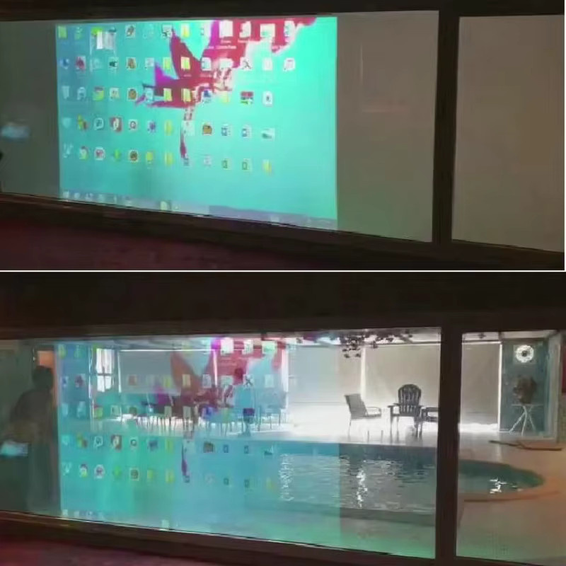 XMSJ Intelligente Schaltbare Fensterfolie als Smart-Glasfolie für Projektionsbildschirme, transparent - Bild 3