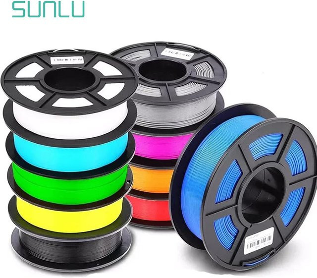 SUNLU PLA Plus 3D-Drucker-Filament 1,75 mm, Grau, 1 kg - Bild 1