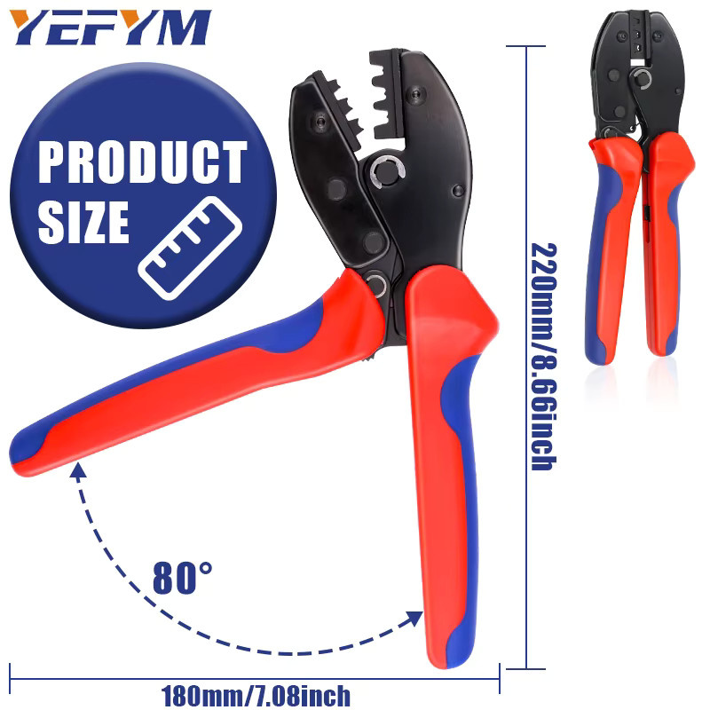 YEFYM Solar-PV-Kabel-Crimpwerkzeug Kit LY-2546B mit Abisolierer YE-1R, Solarschlüssel und Solar-Steckverbinder-Sets für 2,5/4/6mm² - Bild 4