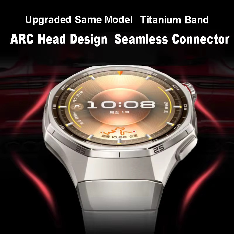 Uhrenarmband Titan, Silber, für Huawei Uhr GT 6 Pro 46mm, Unisex - Bild 3
