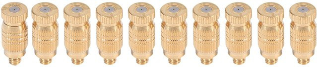 10 Stück Messing Nebeldüsen mit Gewinde als Sprühkopf in Gold von mfySpace - Bild 1