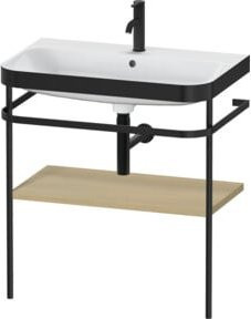 Duravit Möbelwaschtisch-Kombi Happy D.2 Plus in Weiß mit Konsole, B/T: 77,5 x 49 cm - Bild 1