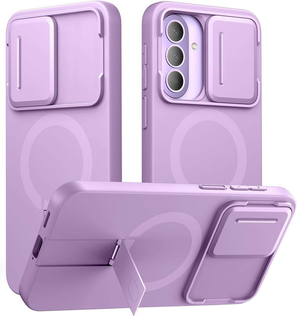 Tech-Protect MagSafe-Hülle Kevlar Aura für Samsung Galaxy A57 5G in Violett - Bild 1