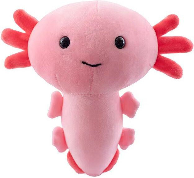 Yiran Health & Beauty Axolotl Plüschtier, Plüschkissen, Rosa / Pink - Bild 1