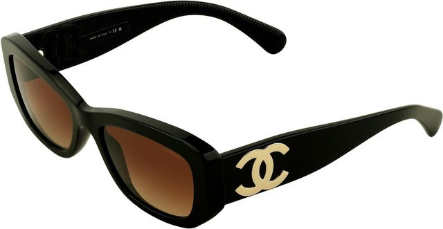 Chanel CH5493C622S5 Sonnenbrille, Unregelmäßige Form, Vollrand, Schwarz, Damen - Bild 1