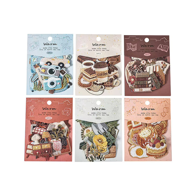 Kreative DIY Sticker Serie Warme Kleine Dinge für Scrapbooking und Collage, Mehrfarbig - Bild 2