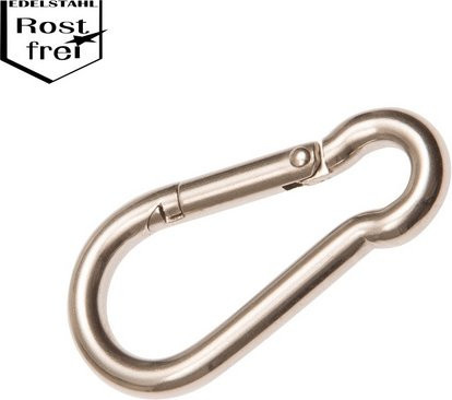 CONACORD Karabinerhaken aus Stahl für Seile bis 11 mm Durchmesser in Silber - Bild 1