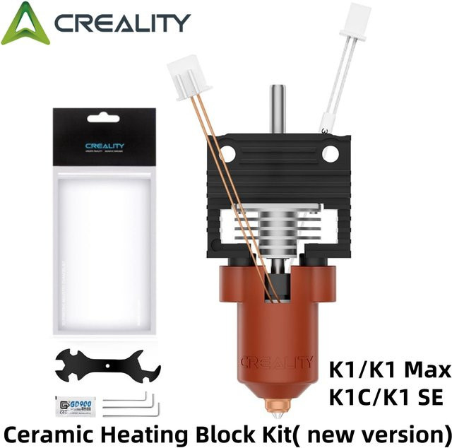 Creality Hotend-Upgrade-Kit für K1, K1 Max und K1C mit Keramik-Heizblock und Einhorn-Schnellwechseldüse - Bild 1