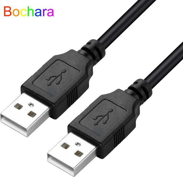 Bochara USB 2.0 Verlängerungskabel mit USB-A Stecker und USB-A Buchse, doppelt abgeschirmt, Schwarz - Bild 1