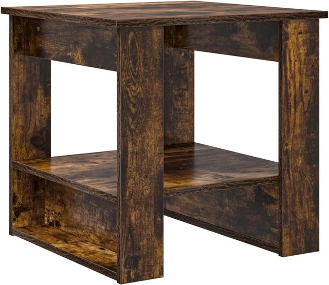 vidaXL Couchtisch aus Holzwerkstoff in Raucheiche, modern, Braun, B/T/H: 51 x 50 x 50 cm - Bild 1