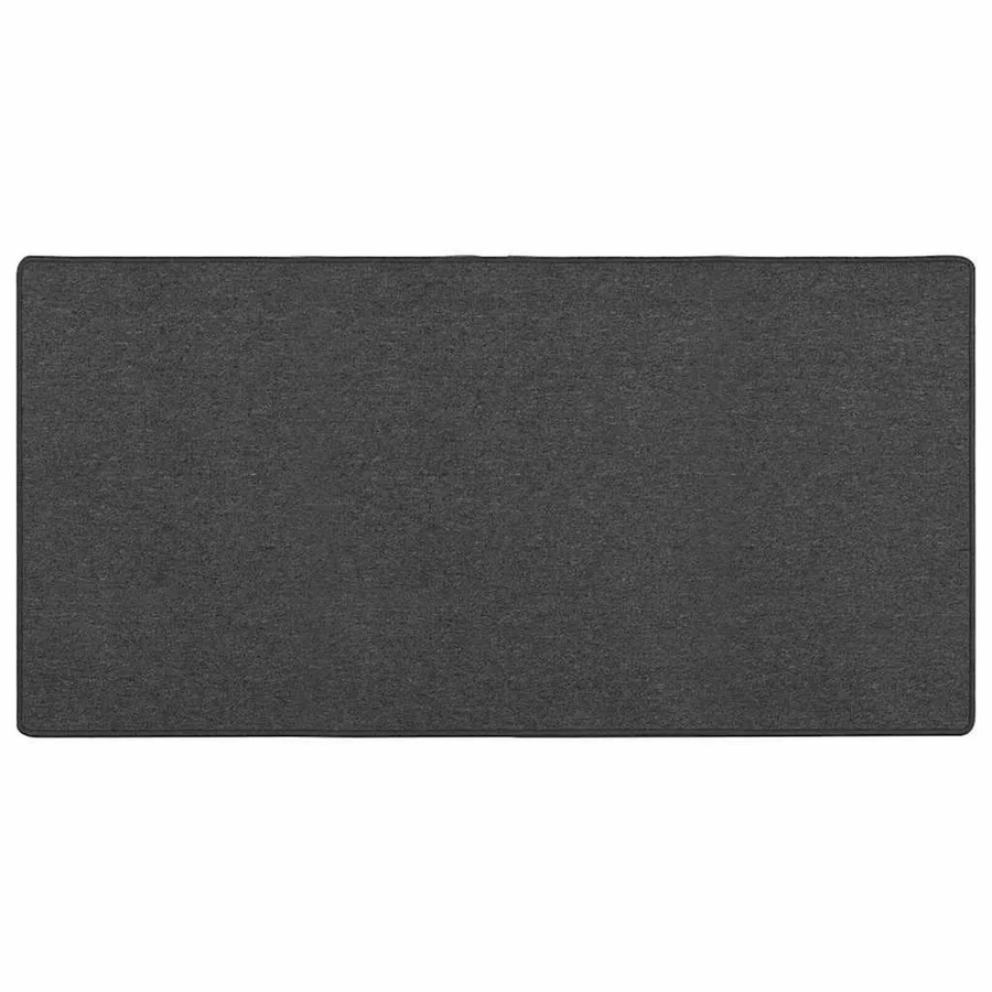 vidaXL Teppichläufer Grau aus Polypropylen, B/L: 100 x 200 cm, modern und rutschfest - Bild 2