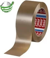 tesa Packband CST 60418 aus 85 % Recycling-PET mit Hotmelt-Kleber, Farbe: Braun/Beige, Breite: 50 mm, Länge: 132 m - Bild 1