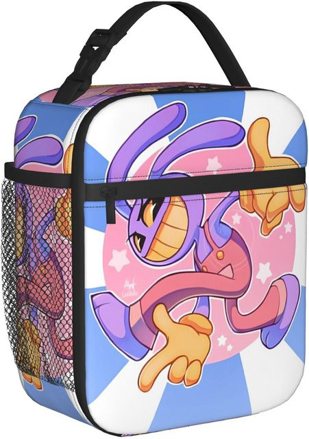 Fancy Style Studio Jax Cartoon Digitals Zirkus Thermische Lunchtasche für Kinder, Isoliertes Oxford Design in Multicolour - Bild 1